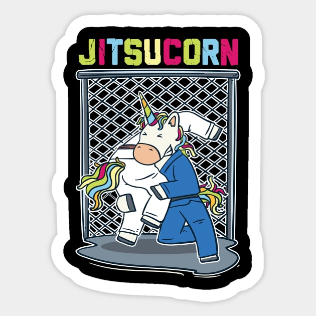 Brazilian Jiu Jitsu T-Shirt I mma unicorn gift Sticker by biNutz